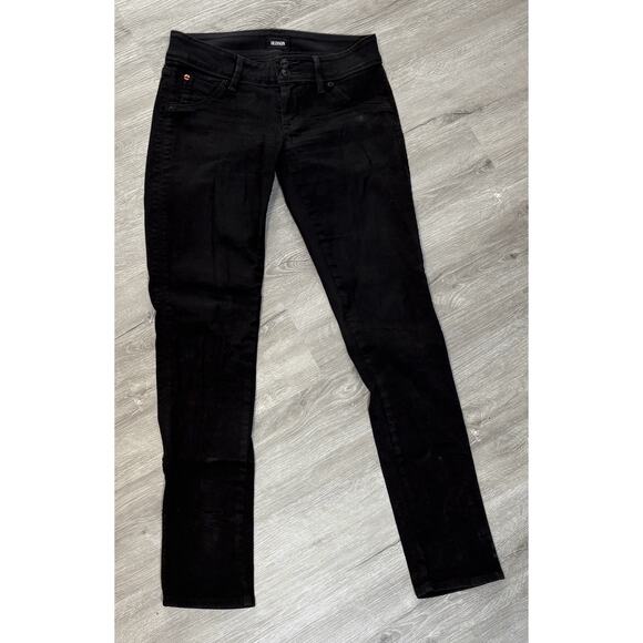 HUDSON Womens sz 26 Black COLLIN Skinny Flap Jeans - Picture 1 of 7